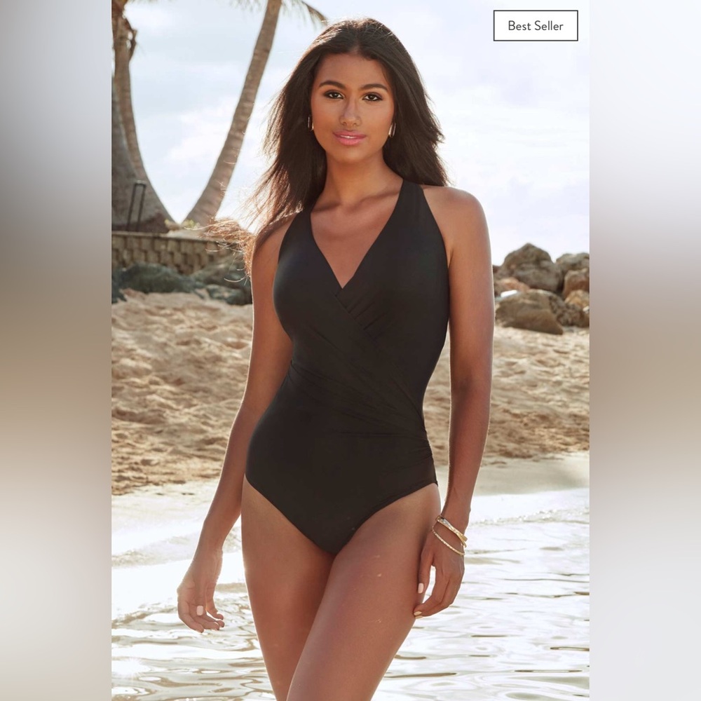 Miraclesuit Rock Solid Wrapsody One Piece Swimsui… - image 1